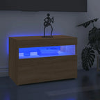 Meuble TV LED en Bois Effet Chêne - 120 cm-Mon Meuble TV-Chêne sonoma-60 cm-1-30