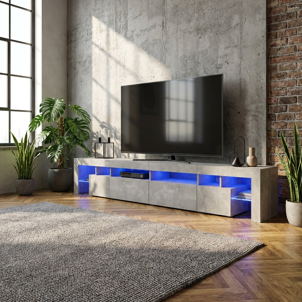 meuble-tv-led-gris-beton-290-cm-decor