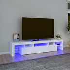 Meuble TV LED Gris Béton - 290 cm-Mon Meuble TV-Blanc-200 cm-1-21