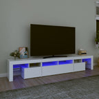 Meuble TV LED Gris Béton - 290 cm-Mon Meuble TV-Blanc-230 cm-1-29