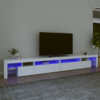 Meuble TV LED Gris Béton - 290 cm-Mon Meuble TV-Blanc-290 cm-1-39