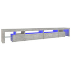 Meuble TV LED Gris Béton - 290 cm-Mon Meuble TV-Gris béton-200 cm-1-1