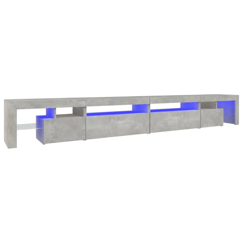 Meuble TV LED Gris Béton - 290 cm-Mon Meuble TV-Gris béton-200 cm-1-1