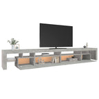 Meuble TV LED Gris Béton - 290 cm-Mon Meuble TV-Gris béton-200 cm-1-6