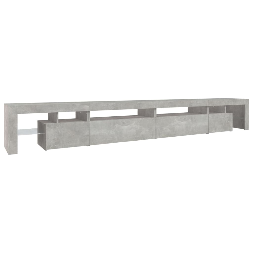 Meuble TV LED Gris Béton - 290 cm-Mon Meuble TV-Gris béton-200 cm-1-7