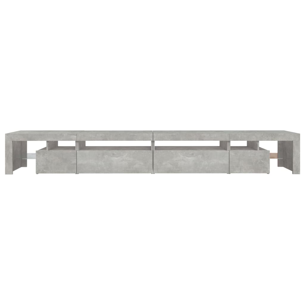Meuble TV LED Gris Béton - 290 cm-Mon Meuble TV-Gris béton-200 cm-1-9