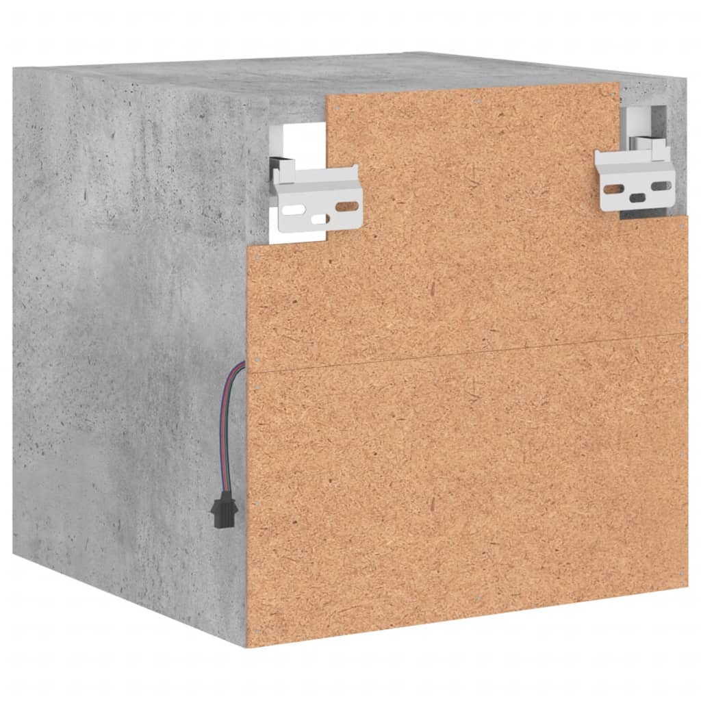 Meuble TV LED Gris Béton - 30 cm-Mon Meuble TV-30 cm-30 cm-1-10