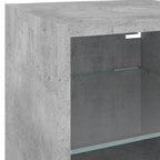 Meuble TV LED Gris Béton - 30 cm-Mon Meuble TV-30 cm-30 cm-1-11