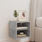 Meuble TV LED Gris Béton - 30 cm-Mon Meuble TV-30 cm-30 cm-1-4