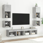 Meuble TV LED Gris Béton - 30 cm-Mon Meuble TV-30 cm-30 cm-1-5