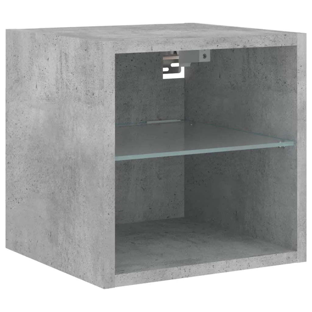 Meuble TV LED Gris Béton - 30 cm-Mon Meuble TV-30 cm-30 cm-1-7