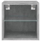Meuble TV LED Gris Béton - 30 cm-Mon Meuble TV-30 cm-30 cm-1-8