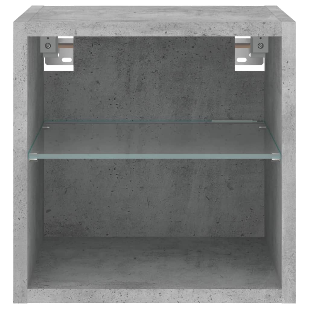 Meuble TV LED Gris Béton - 30 cm-Mon Meuble TV-30 cm-30 cm-1-8