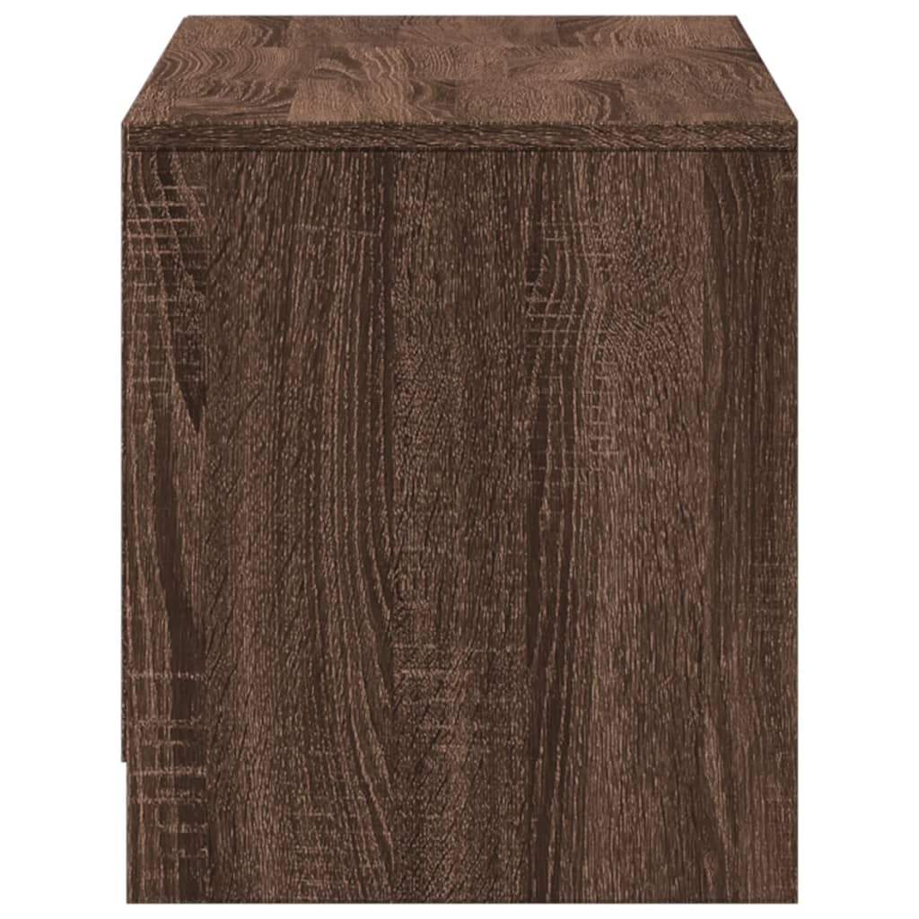 Meuble TV LED Marron Effet Chêne - 97 cm-Mon Meuble TV-7