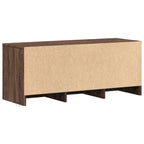 Meuble TV LED Marron Effet Chêne - 97 cm-Mon Meuble TV-8
