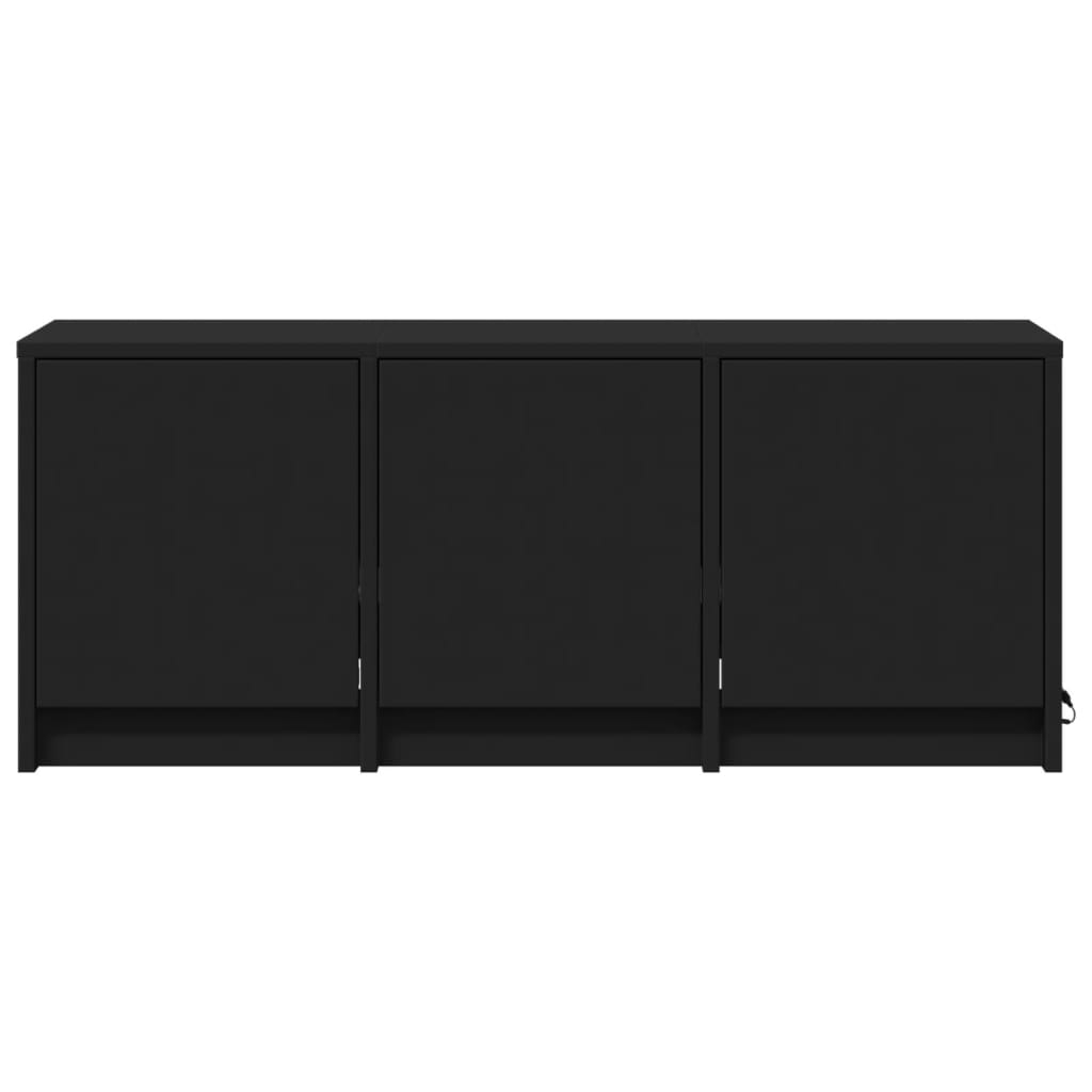 Meuble TV LED Noir et Bois - 97 cm-Mon Meuble TV-6