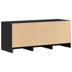 Meuble TV LED Noir et Bois - 97 cm-Mon Meuble TV-8