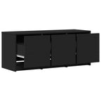 Meuble TV LED Noir et Bois - 97 cm-Mon Meuble TV-9