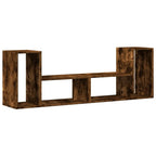 Meuble TV Marron au Sol Effet Chêne Fumé - 2 Pièces-Mon Meuble TV-Chêne sonoma-75 cm-1-2
