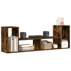 Meuble TV Marron au Sol Effet Chêne Fumé - 2 Pièces-Mon Meuble TV-Chêne sonoma-75 cm-1-5