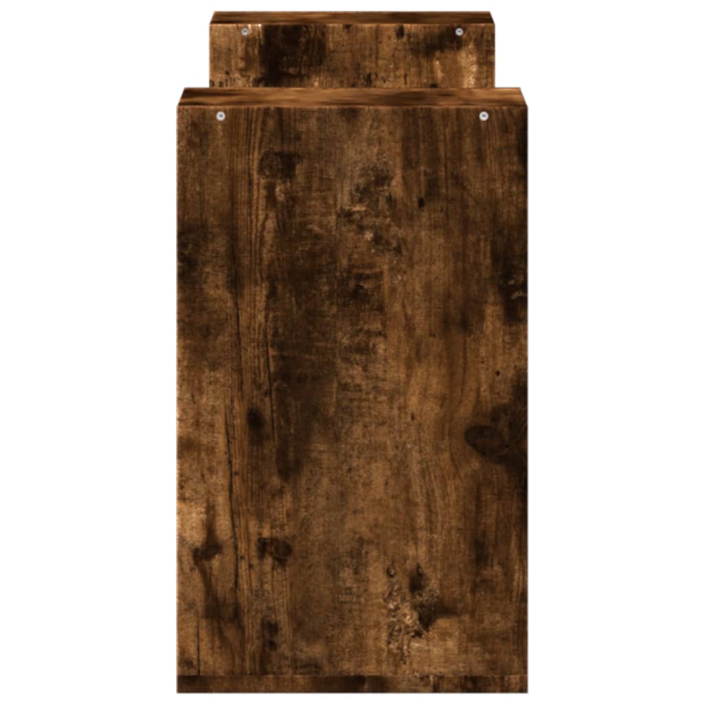Meuble TV Marron au Sol Effet Chêne Fumé - 2 Pièces-Mon Meuble TV-Chêne sonoma-75 cm-1-7