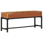 Meuble TV Marron avec Pied en Bois Massif - 110 cm-Mon Meuble TV-5