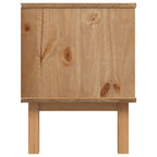 Meuble TV Marron Clair en Pin Massif - 113,5 cm-Mon Meuble TV-5