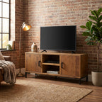 meuble-tv-marron-en-bois-de-pin-massif-110-cm-decor