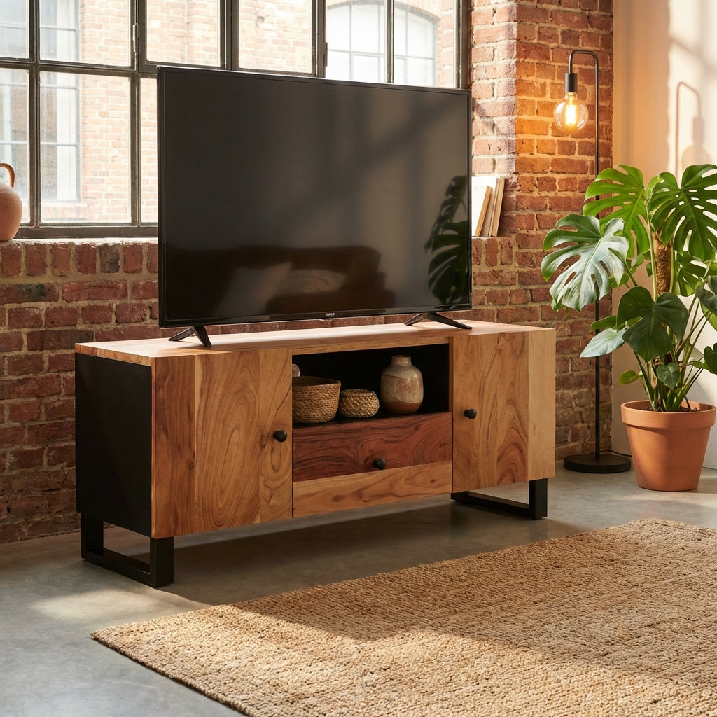 meuble-tv-marron-et-noir-en-acacia-massif-105-cm-decor