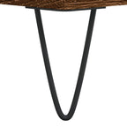 Meuble TV Marron Foncé et Noir - 80 cm-Mon Meuble TV-Chêne marron-10