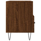 Meuble TV Marron Foncé et Noir - 80 cm-Mon Meuble TV-Chêne marron-7