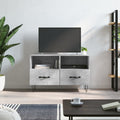 Meuble TV Marron Foncé et Noir - 80 cm-Mon Meuble TV-Gris béton-13