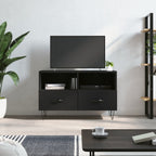 Meuble TV Marron Foncé et Noir - 80 cm-Mon Meuble TV-Noir-16