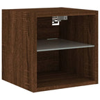 Meuble TV Marron LED Effet Chêne - 2 Pièces-Mon Meuble TV-30 cm-30 cm-1-8