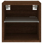 Meuble TV Marron LED Effet Chêne - 2 Pièces-Mon Meuble TV-30 cm-30 cm-1-9