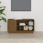 Meuble TV Marron Miel en Pin Massif - 80 cm-Mon Meuble TV-marron miel-1-3