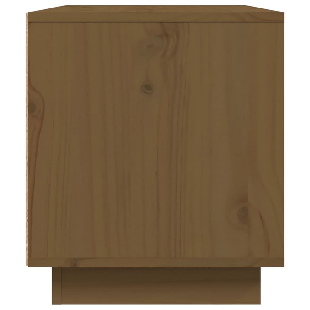 Meuble TV Marron Miel en Pin Massif - 80 cm-Mon Meuble TV-marron miel-1-6