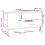 Meuble TV Marron Miel en Pin Massif - 80 cm-Mon Meuble TV-marron miel-1-9
