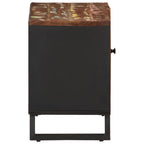 Meuble TV Marron Noir en Bois de Récupération - 80 cm-Mon Meuble TV-Marron clair-1-4