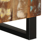 Meuble TV Marron Noir en Bois de Récupération - 80 cm-Mon Meuble TV-Marron clair-1-8