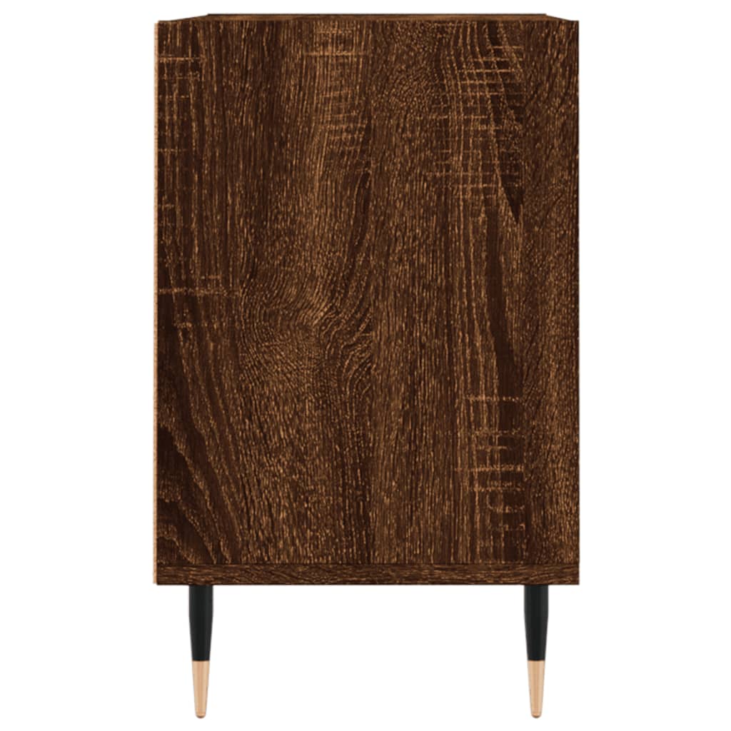 Meuble TV Marron Noyer et Métal - 69,5 cm-Mon Meuble TV-Gris béton-1-5