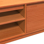 Meuble TV Marron Vintage en Pin Massif - 140 cm-Mon Meuble TV-Noir-1-10