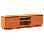 Meuble TV Marron Vintage en Pin Massif - 140 cm-Mon Meuble TV-Noir-1-2
