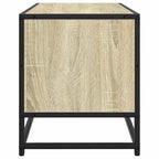 Meuble TV Métal Noir Industriel et Effet Chêne - 80 cm-Mon Meuble TV-Chêne sonoma-5