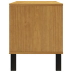Meuble TV Moderne Bois et Noir en Pin Massif - 110 cm-Mon Meuble TV-6