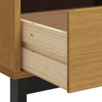 Meuble TV Moderne Bois et Noir en Pin Massif - 110 cm-Mon Meuble TV-8