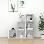 Meuble TV Moderne Design Effet Chêne Sonoma - 3 Pièces-Mon Meuble TV-Blanc-14