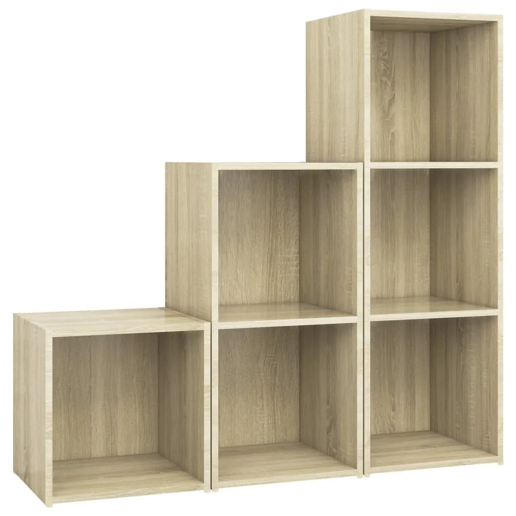 Meuble TV Moderne Design Effet Chêne Sonoma - 3 Pièces-Mon Meuble TV-Chêne sonoma-1