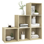 Meuble TV Moderne Design Effet Chêne Sonoma - 3 Pièces-Mon Meuble TV-Chêne sonoma-3