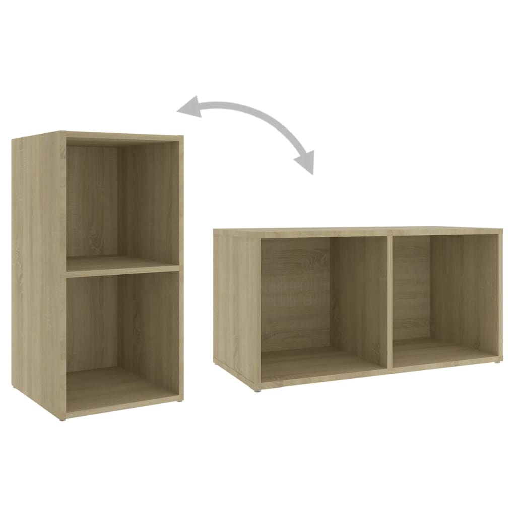 Meuble TV Moderne Design Effet Chêne Sonoma - 3 Pièces-Mon Meuble TV-Chêne sonoma-7